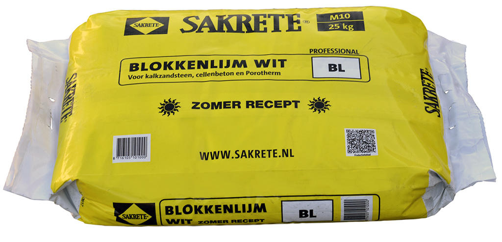 Sakrete Blokkenlijm Zomerrecept (25 kg)